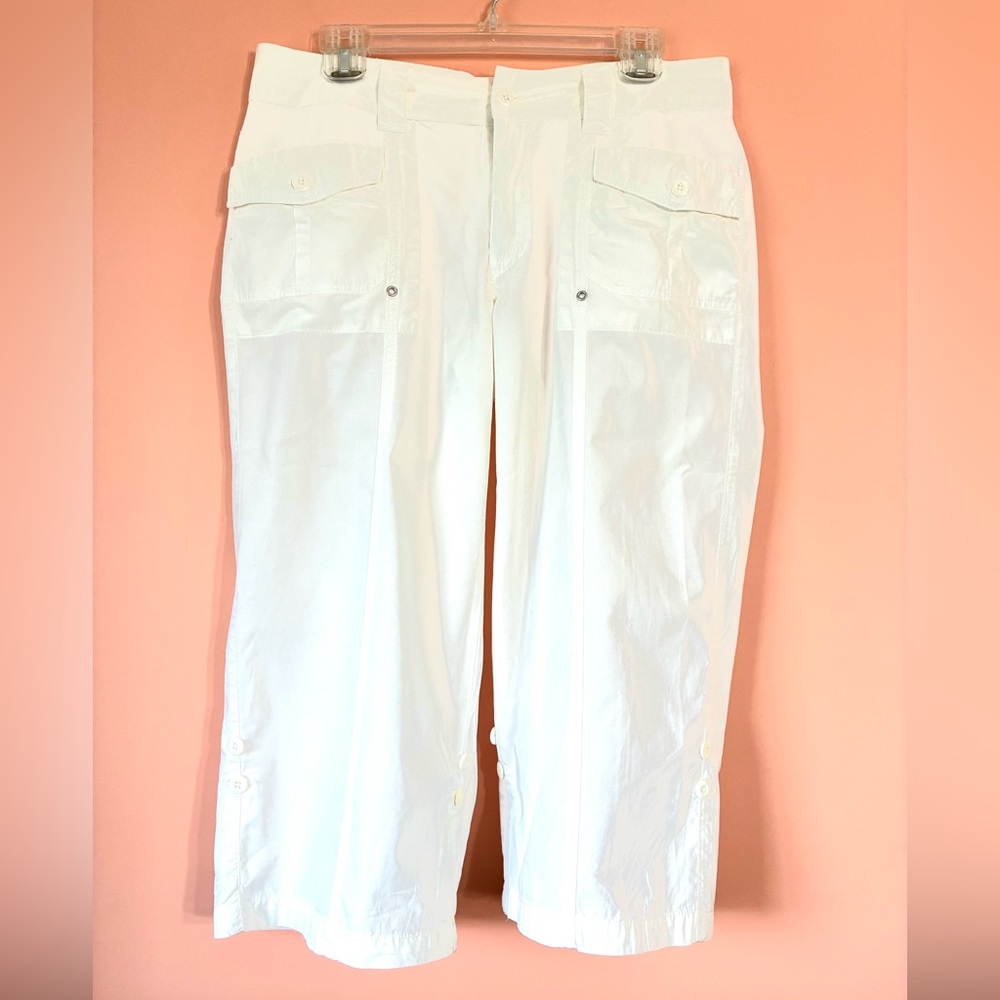Cotton  White Capri  for Women - Picture 2 of 15